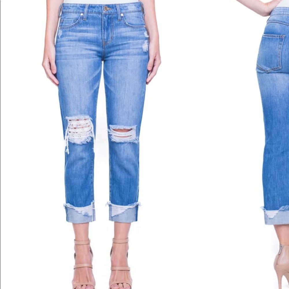 Liverpool Co. Distressed Kennedy Boyfriend Jeans